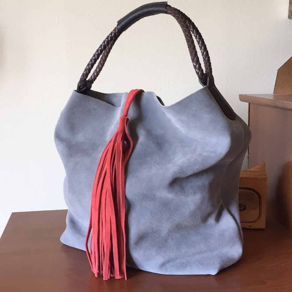 Uno Alla Volta Suede Bag